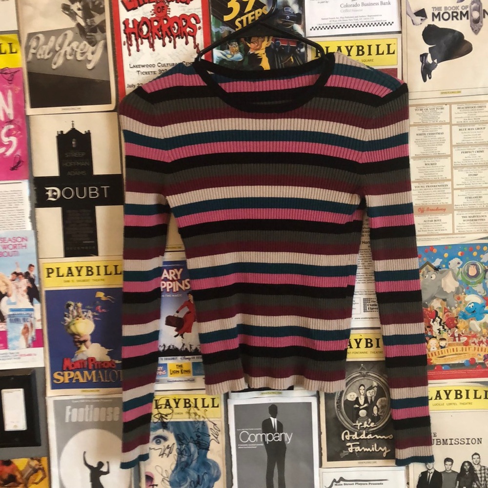 long sleeve striped shirt